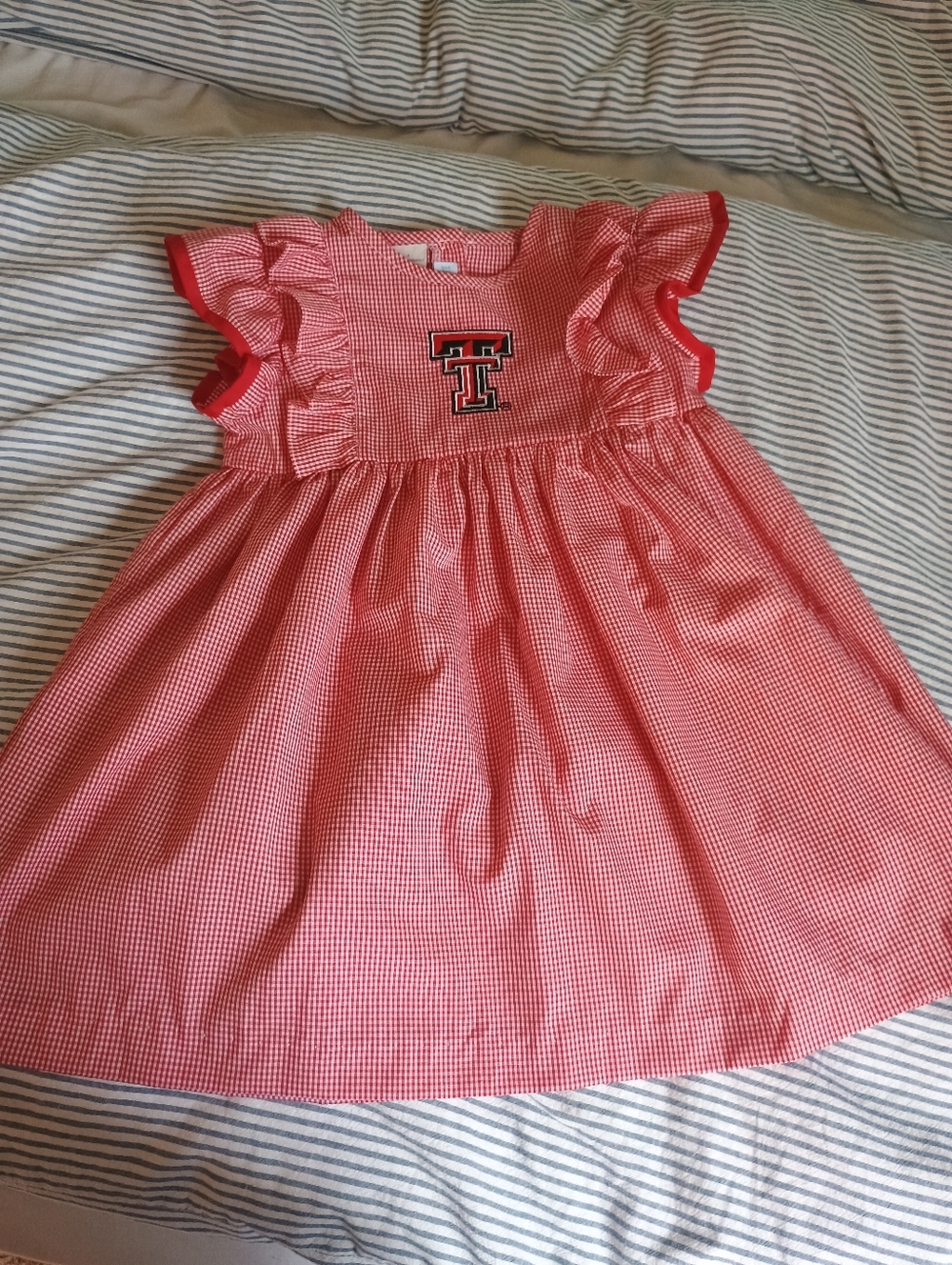 Red Gingham Texas Tech Dress